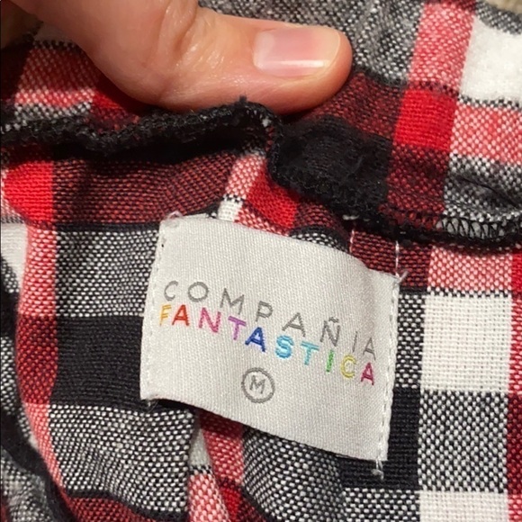 𝅺red Plaid Flannel Checker Skirt - Picture 3 of 9